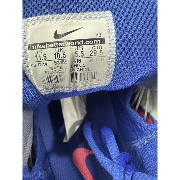 Nike Lunar Ballistec Tennis Sneakers Men's 11.5 Shoes 631653-416 Royal Blue Rafa - Picture 7 of 16